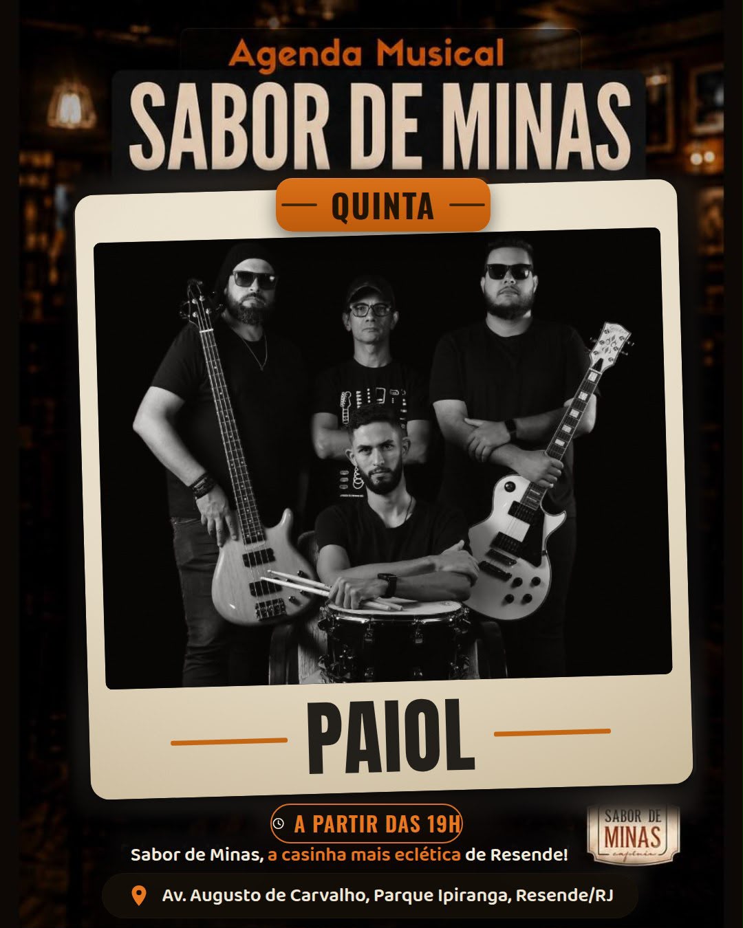 Quinta 24/09: Paiol, como saiu no Instagram