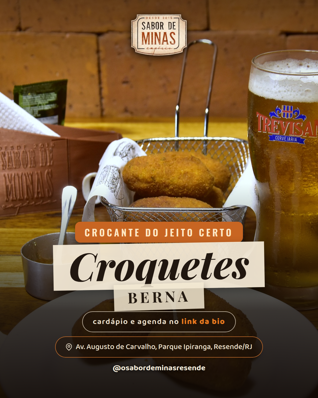 Post 02: Croquetes Berna, prato único do post